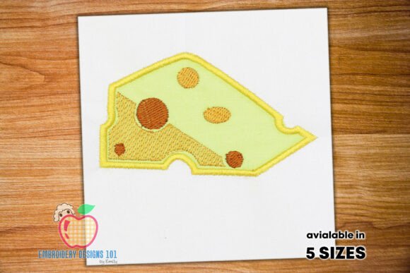 Cartoon Cheese Wedge Applique Embroidery Review
