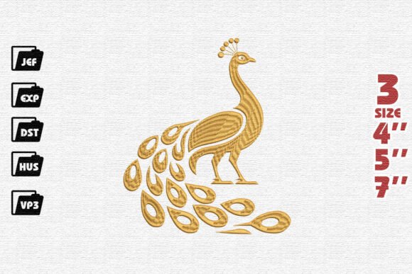 Elegant Peacock Machine Embroidery Review