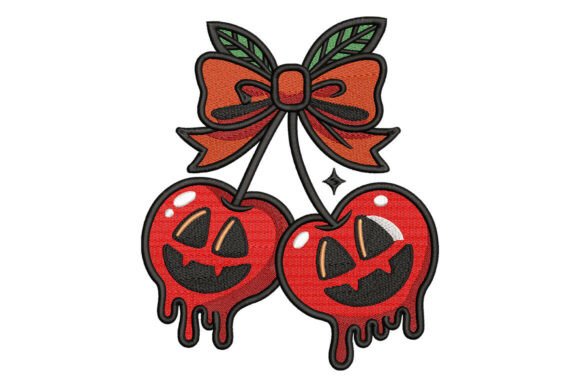 Halloween Cherry Bow Embroidery Review