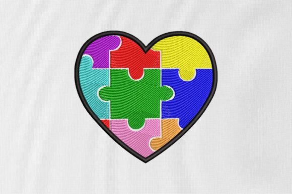 Love Autism Puzzle Embroidery Design Review