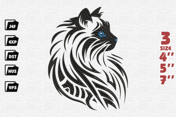 Majestic Tribal Cat Embroidery Review