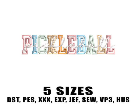 Pickleball Embroidery Design Review