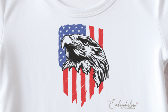 USA Flag with Eagle Embroidery Design Review